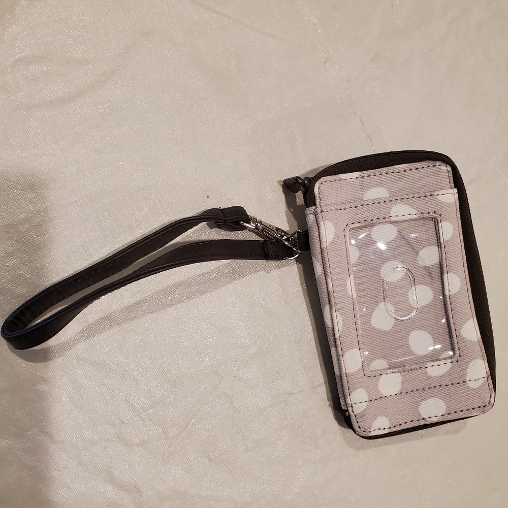 Thirty-One Lotsa Dots Wristlet- retired piece